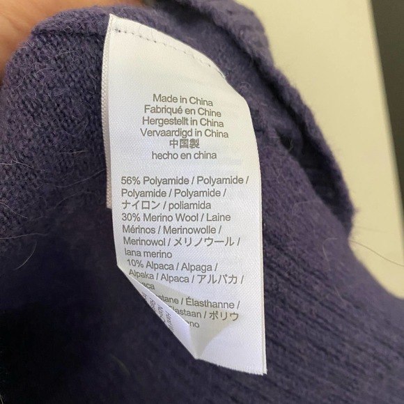 J Crew Purple Turtleneck Sweater Merino Wool/Alpaca Blend Size XS - Picture 4 of 5
